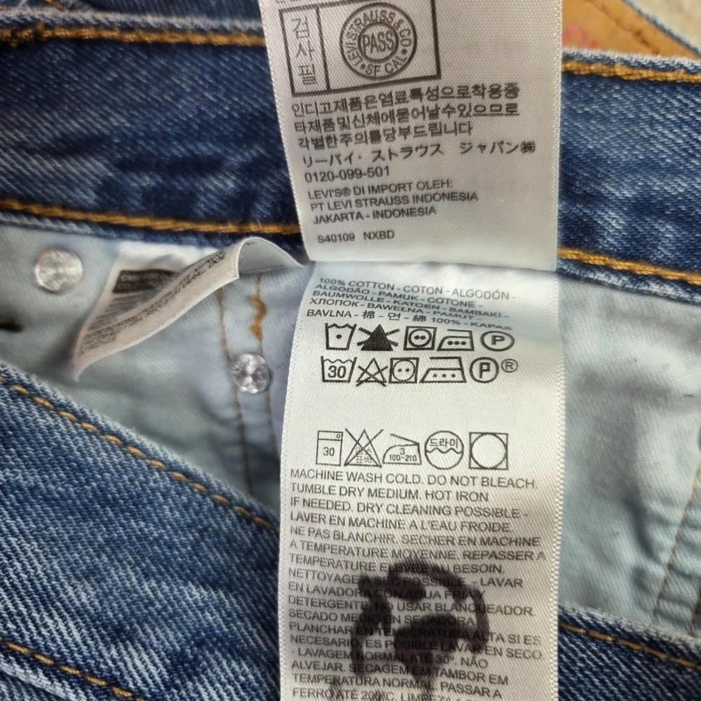 Levis Jeans 505 Regular Fit Mens 40x29 Blue Denim Classic Everyday‎ 5-Pocket